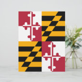 Stylish Maryland State Flag Design (Standing Front)