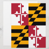 Stylish Maryland State Flag Design (Front/Back)