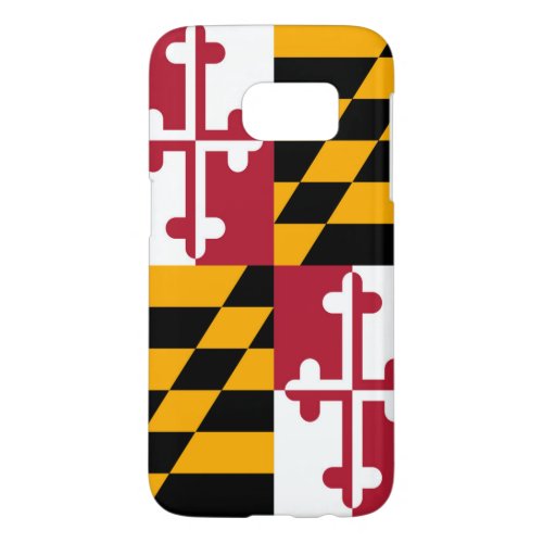 Stylish Maryland State Flag Design Samsung Galaxy S7 Case