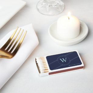 Stylish Matchboxes with Monogram and Name Customiz