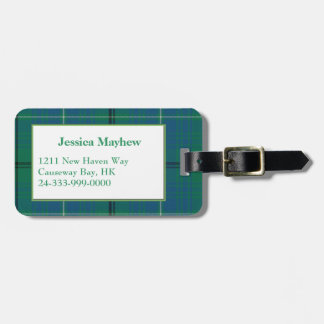 Stylish Mayhew Plaid Luggage Tag