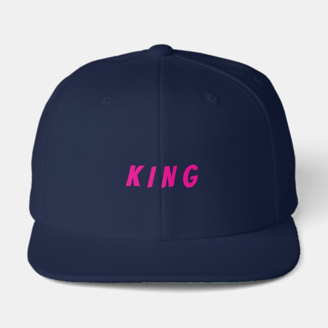 Stylish Men Snapback KING Text Strong Bold Looking Visor (Front)