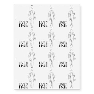 Stylish men temporary tattoos