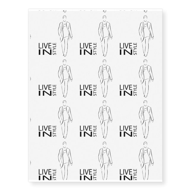 Stylish men temporary tattoos (Front)