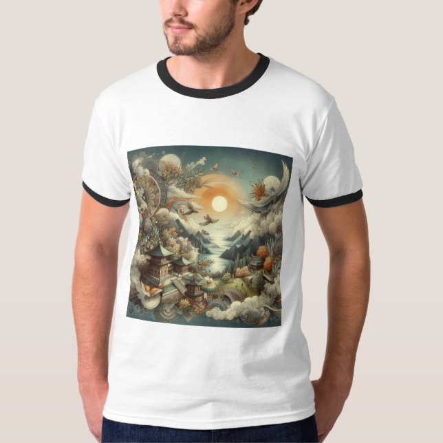 "Stylish Men's Printed T-Shirt – Bold Design, Comf (Front)