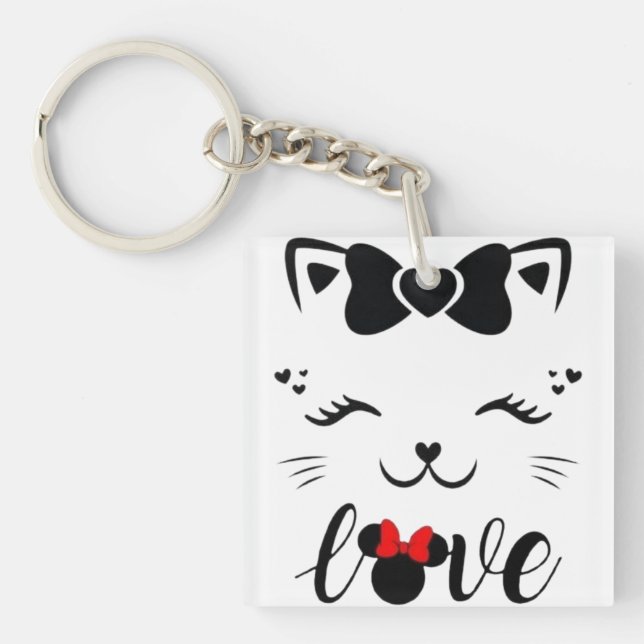 Stylish Metal Keychain with Durable Ring (Front)