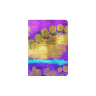 Stylish Metallic Paint Look Beautiful Passport Holder