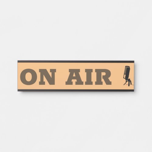 Stylish Microphone On Air Door Sign