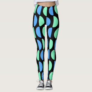 Stylish Mid Mod Geometrical Pattern Leggings