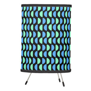 Stylish Mid Mod Geometrical Pattern Tripod Lamp
