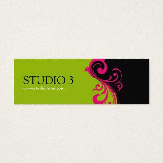 Stylish Mini Business Cards (Front)
