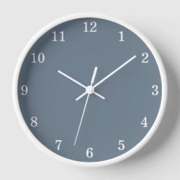 Stylish Minimalist Cool Gray Wall Clock