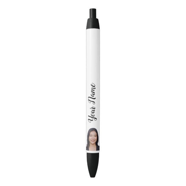 Stylish Minimalist Custom Photo Pen Personalized (Front Vertical)