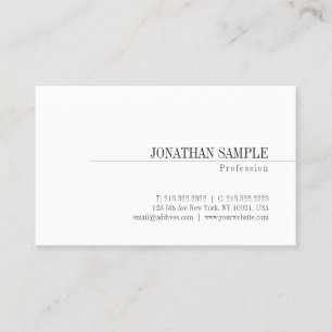 Stylish Minimalist Design Classic Professional Business Card