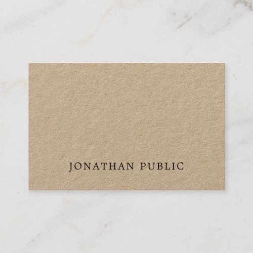 Stylish Minimalist Design Modern Unique Plain Luxe Business Card