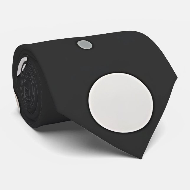 Stylish Minimalist Dot Neck Tie (Rolled)