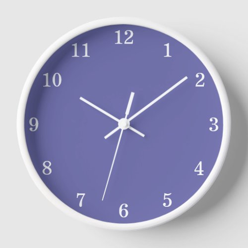 Stylish Minimalist Lavender Wall Clock