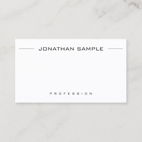 Stylish Minimalist Modern Simple Professional Business Card