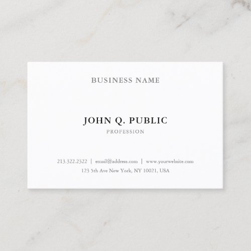 Stylish Minimalist Modern Simple Professional Cool Business Card