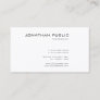Stylish Minimalist Modern Trendy Design Sleek Chic Business Card
