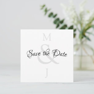 Stylish Minimalist Save The Date
