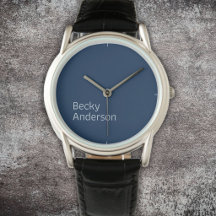 Stylish Minimalist Text Design on Blue