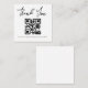 stylish minimalist thank you business qr code note card | Zazzle