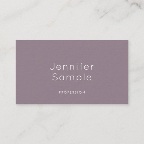 Stylish Minimalistic Design Modern Plain Luxury Business Card