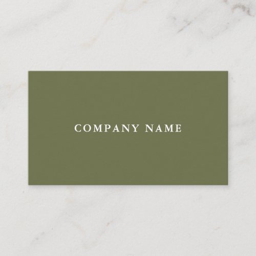 Stylish Minimalistic Modern Professional Plain Business Card