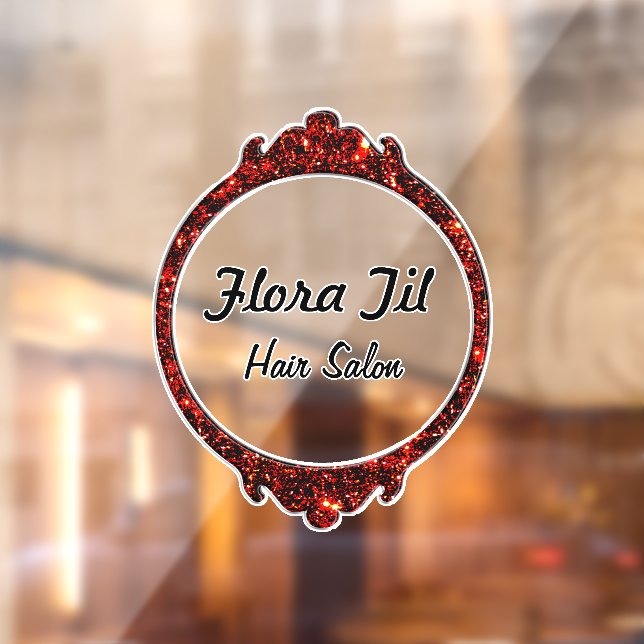 Stylish Mirror Personalized Window Cling (Sheet 2)