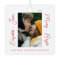 Stylish Modern 1st Christmas Engaged Couple Photo