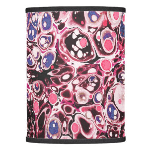 Stylish Modern Abstract Pink Blue Marble Pattern Lamp Shade