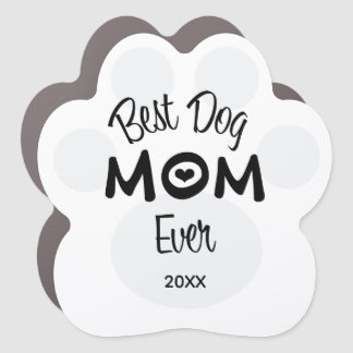 Stylish Modern Best Dog Mom Custom Magnet