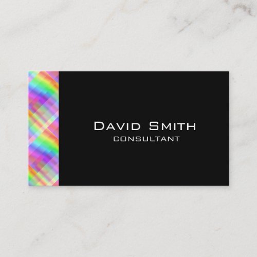 Elegant black modern professional hologram business card templates
