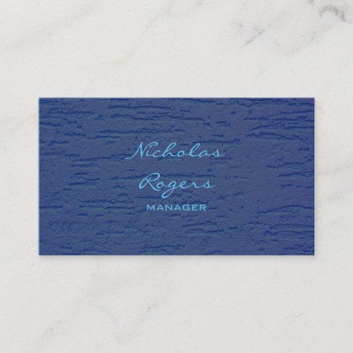 Stylish Modern Blue Professional Minimalist Design Business Card