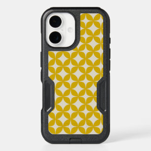 Stylish Modern Boho Pattern in Mustard Yellow iPhone 16 Case