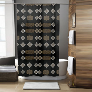 Stylish Modern Boho Shower Curtain