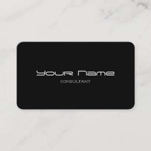 Stylish Modern Business Cards (Black UV)