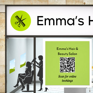 Stylish Modern Business QR Code Poster