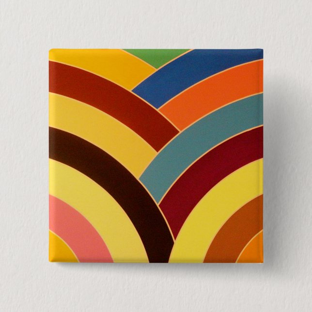 stylish modern chic chevron button (Front)