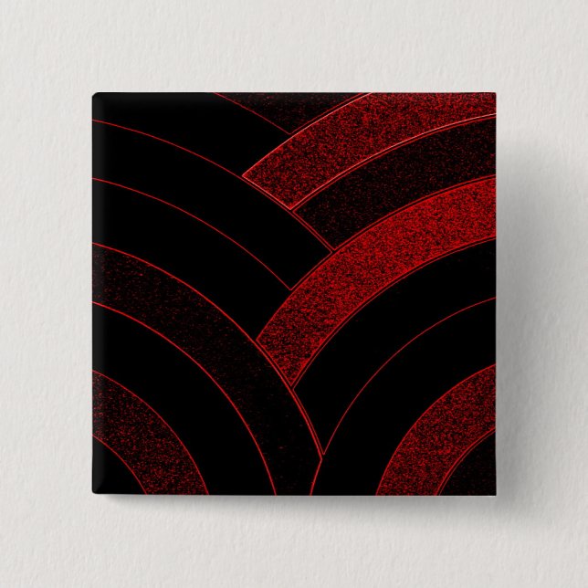 stylish modern chic chevron pinback button (Front)