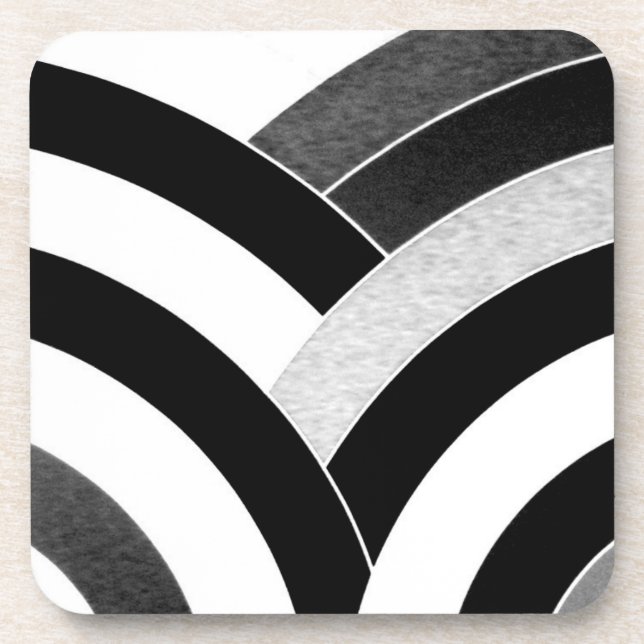 stylish modern chic chevrons beverage coaster (Front)