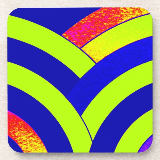 stylish modern chic chevrons beverage coaster (Front)