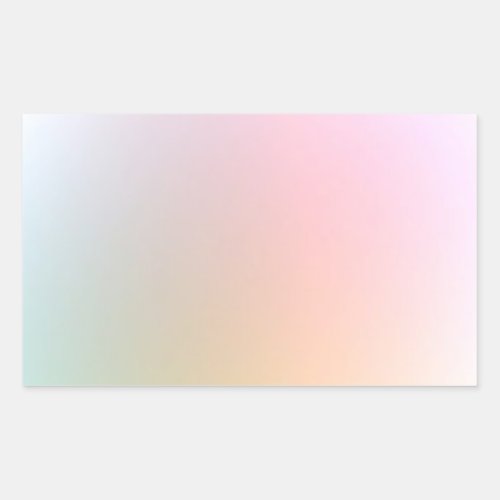 Stylish Modern Colorful Blank Template Trendy Rectangular Sticker