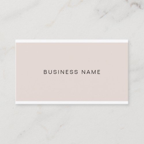 Stylish Modern Company Firm Artistic Clean Plain Business Card