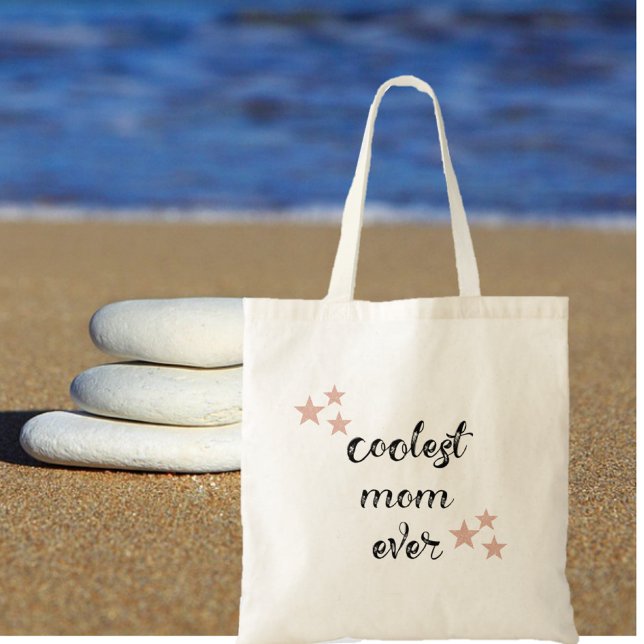 Stylish Modern Coolest Mom Ever Tote Bag (Creator Uploaded)