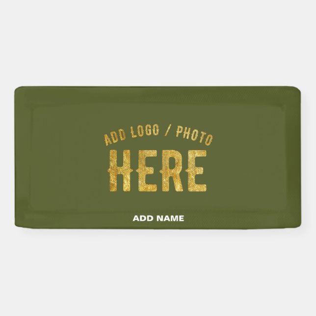 STYLISH MODERN CUSTOM ARMY GREEN VERIFIED BRANDED BANNER (Horizontal)