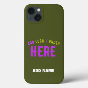 STYLISH MODERN CUSTOM ARMY GREEN VERIFIED BRANDED iPhone 13 CASE