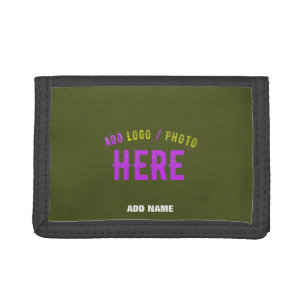 STYLISH MODERN CUSTOM ARMY GREEN VERIFIED BRANDED TRIFOLD WALLET