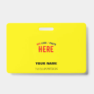 STYLISH MODERN CUSTOM BRIGHT YELLOW VERIFIED BRAND BADGE